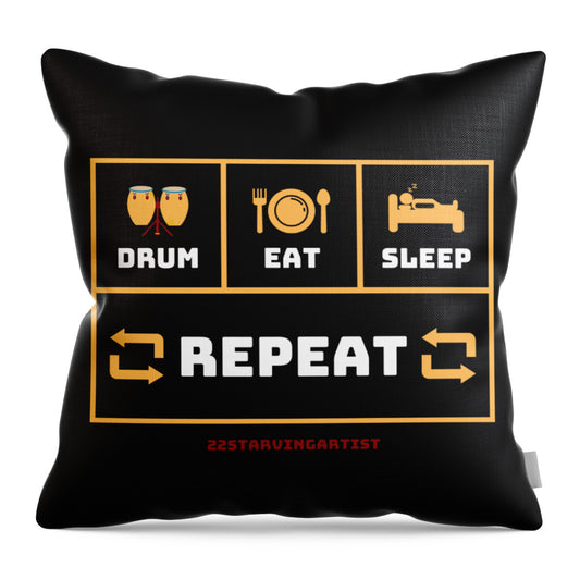 Drumming is LIFE. - Throw Pillow